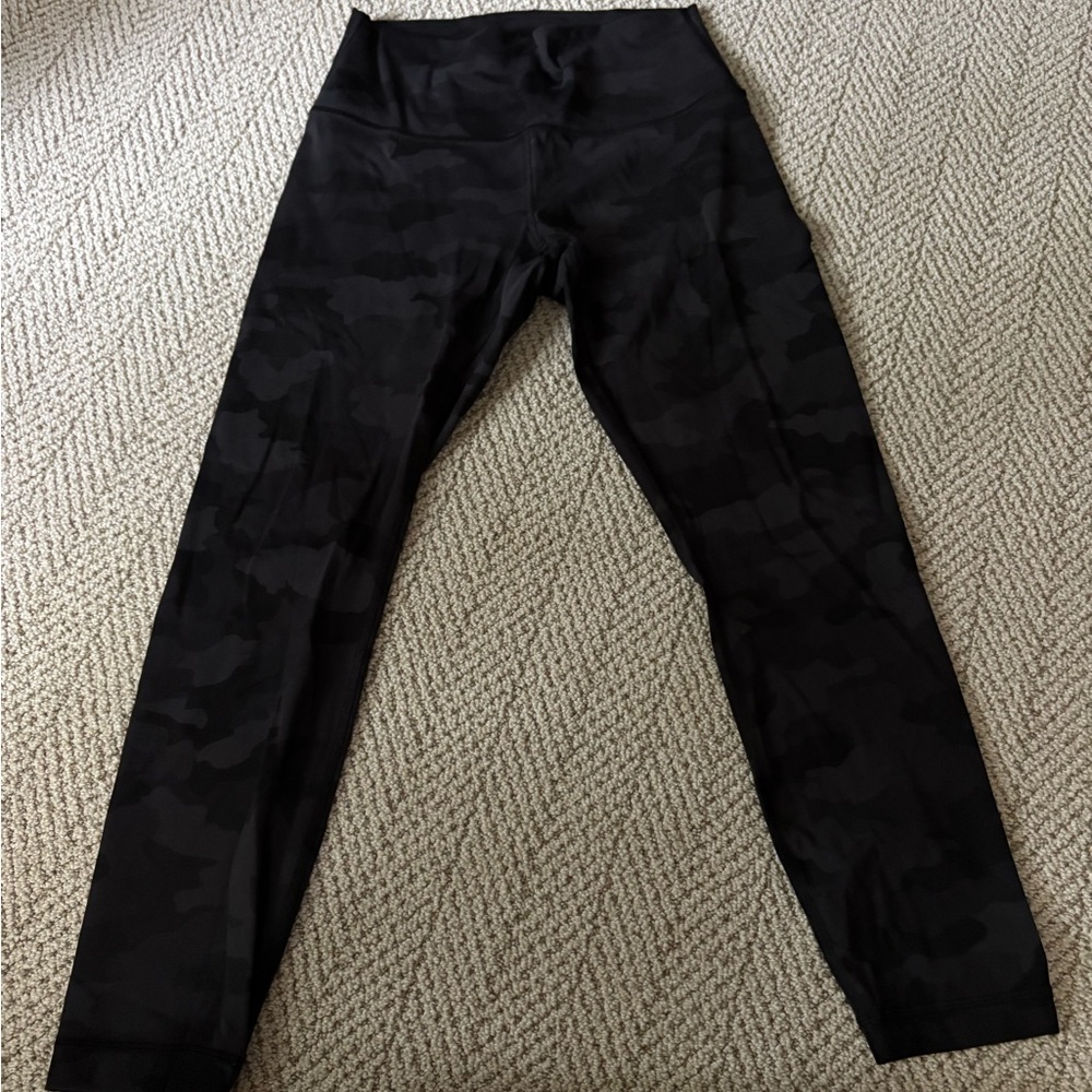 lululemon athletica Black Camo Leggings